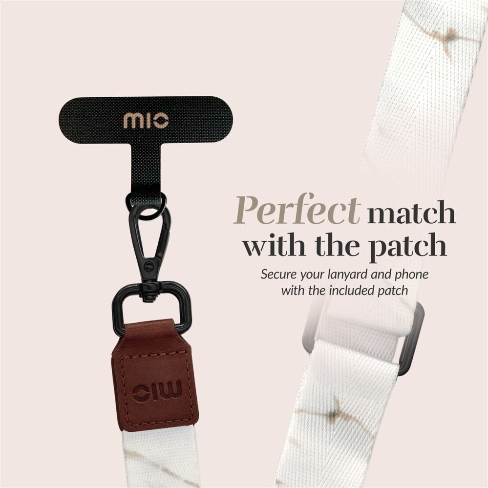 Tagakaaned Mio  MIO Lanyard strap White Marble