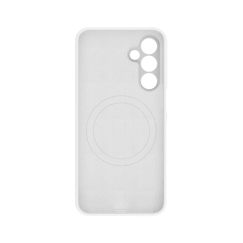 Back panel cover Evelatus Samsung Galaxy A16 5G Premium Magnetic Soft Touch Silicone Case White