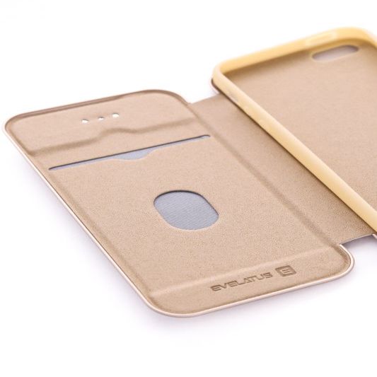 Kaaned - kaaned Evelatus Apple iPhone 5/5s/SE Book Case Gold