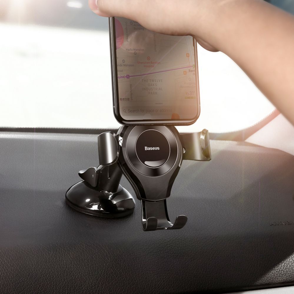 Automaatne hoidja Baseus  Baseus Osculum SUYL-XP01 gravity car holder for windshield or dashboard - black