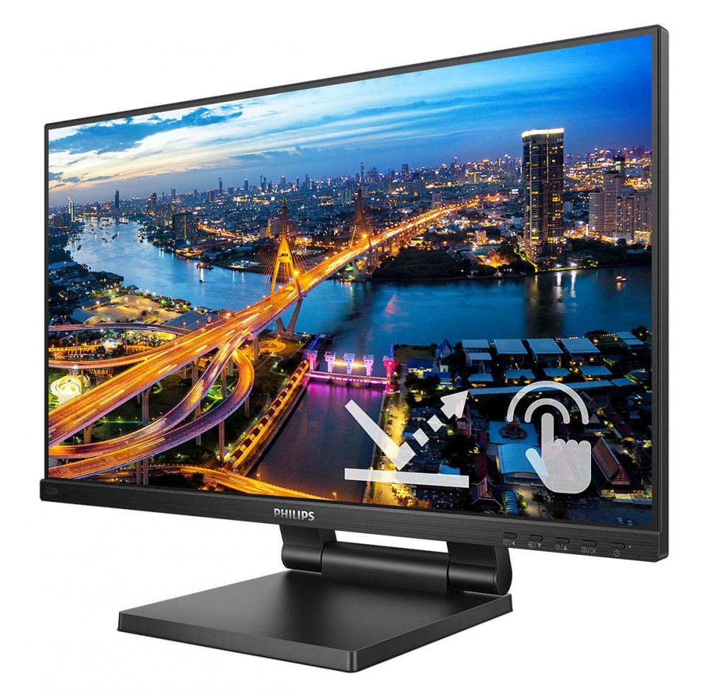 Монитор Philips  222B1TC/00 21.5" IPS/1920x1080,16:9, 250cd/m²,4ms/HDMI DP USB