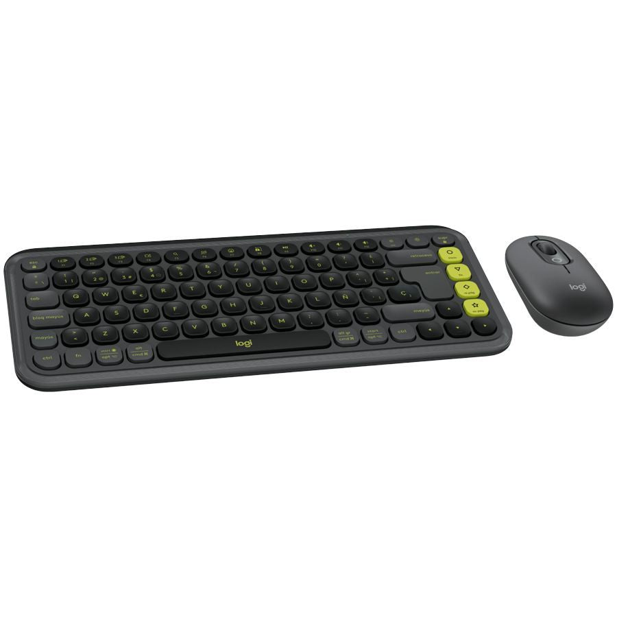 Computer keyboard Logitech  LOGITECH POP ICON COMBO - GRAPHITE - US INT'L - BT  - INTNL-973