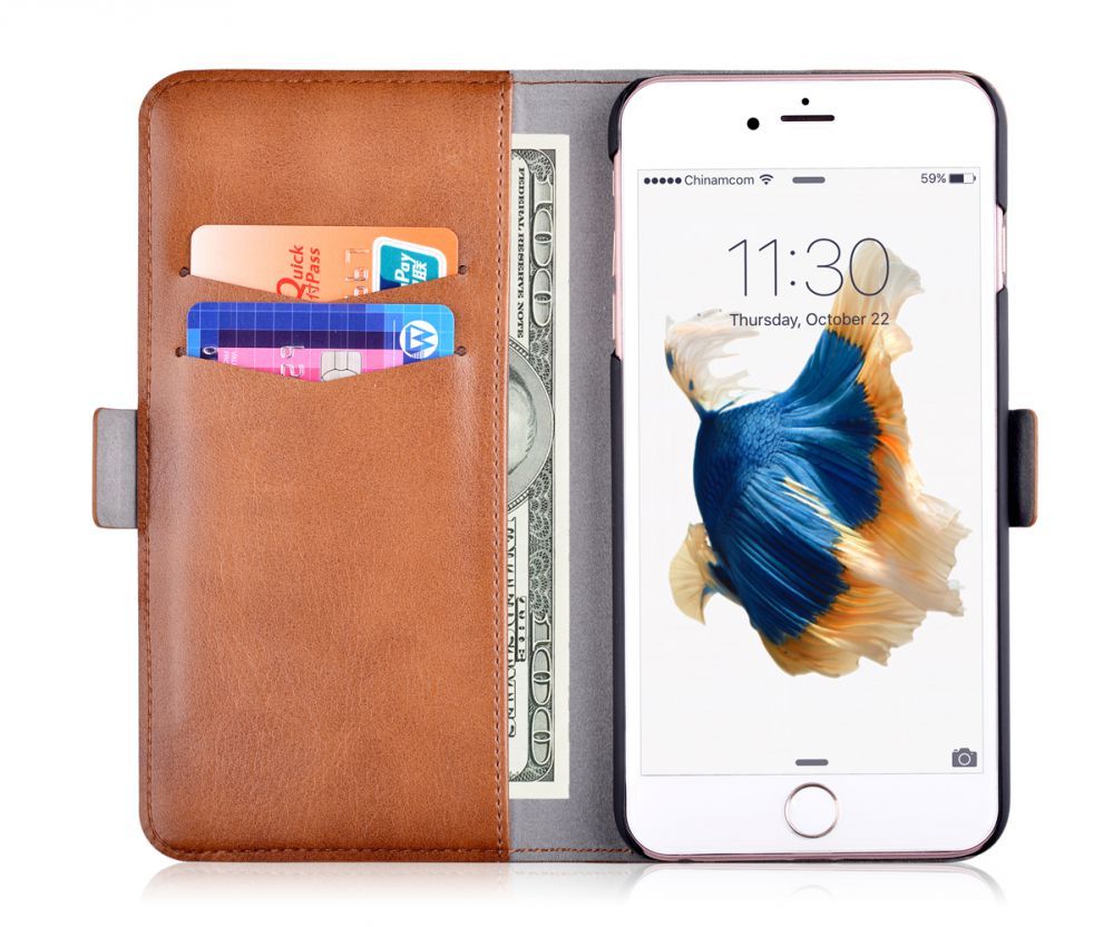 Чехол книжка Devia Apple iPhone X Magic 2 in 1 case Brown