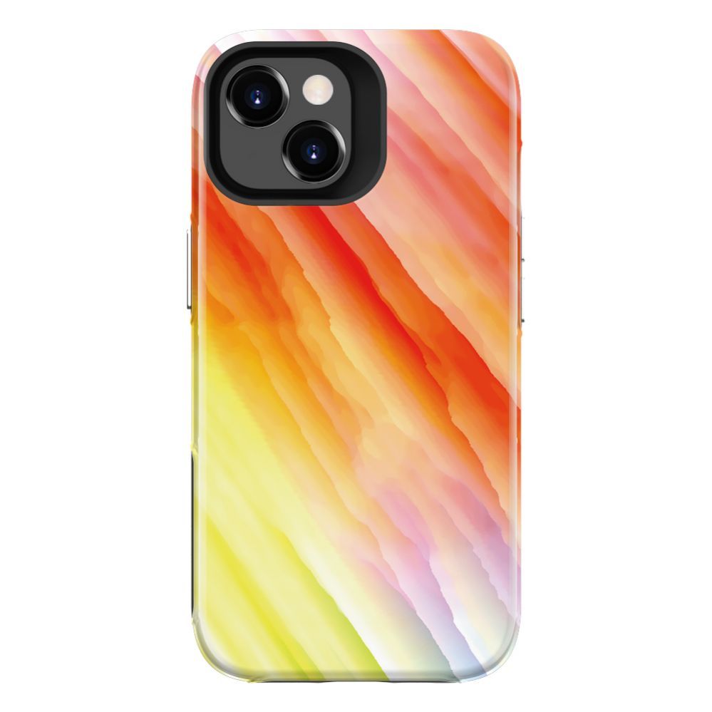 Tagakaaned Evelatus Apple iPhone 15 Plus Armor case TPU+PC Customized Print Design Yellow Orange