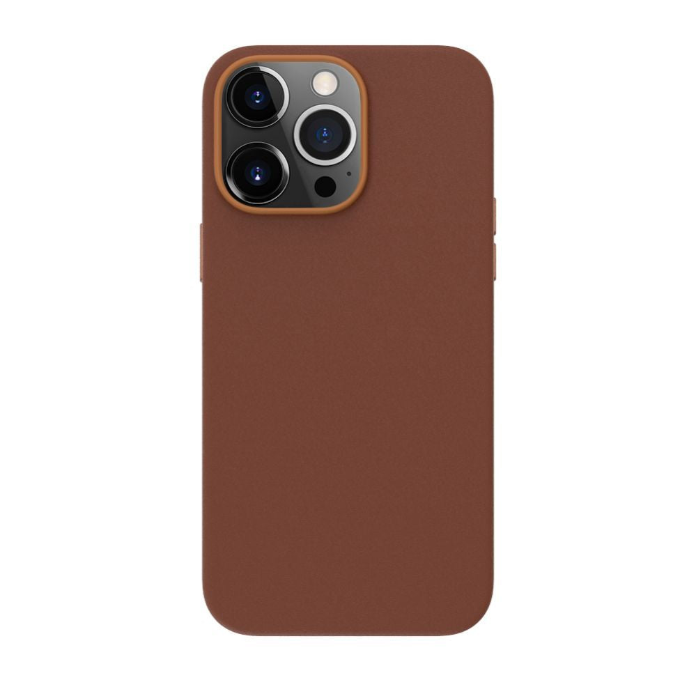 Back panel cover Evelatus Apple iPhone 13 Pro Genuine Leather case with MagSafe Brown