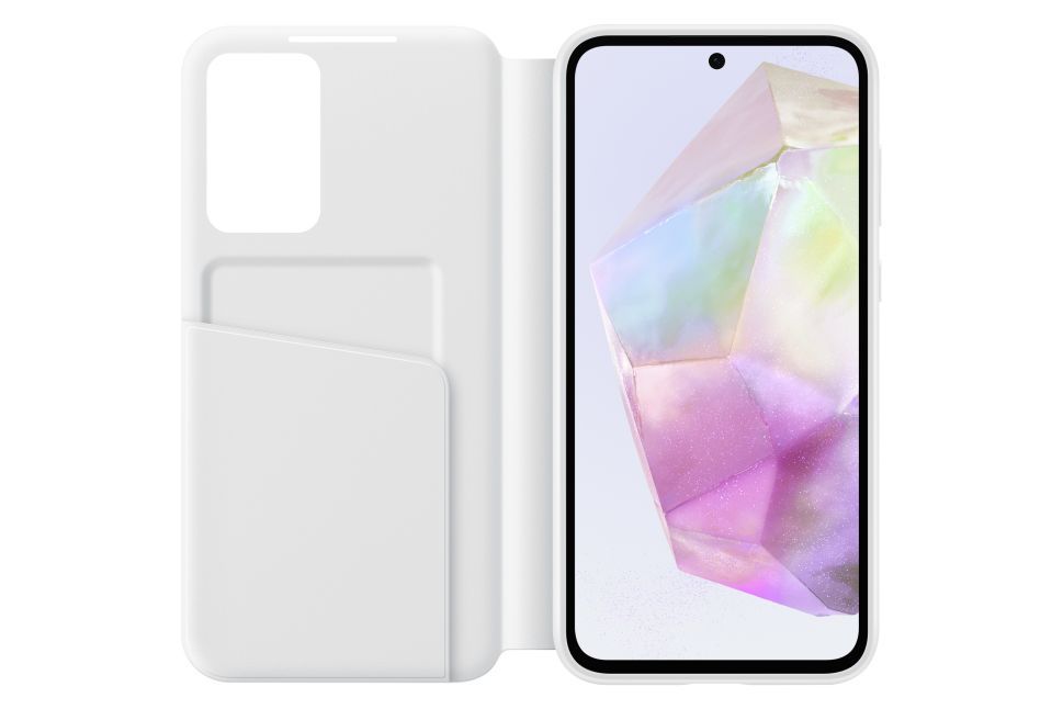Back panel cover Samsung ZA356CWEGWW Smart View Wallet Case for Samsung Galaxy A35 White