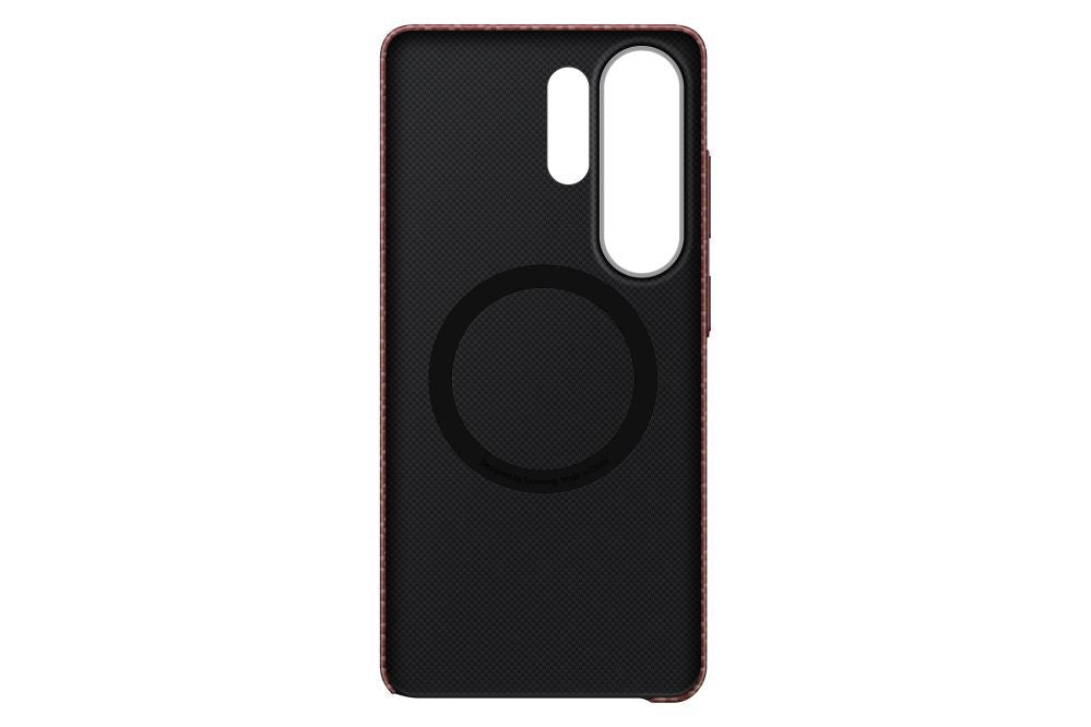 Чехол на заднюю панель Samsung  KS948SR Carbon Magnet Case Samsung Galaxy S26 Ultra, Coral Red