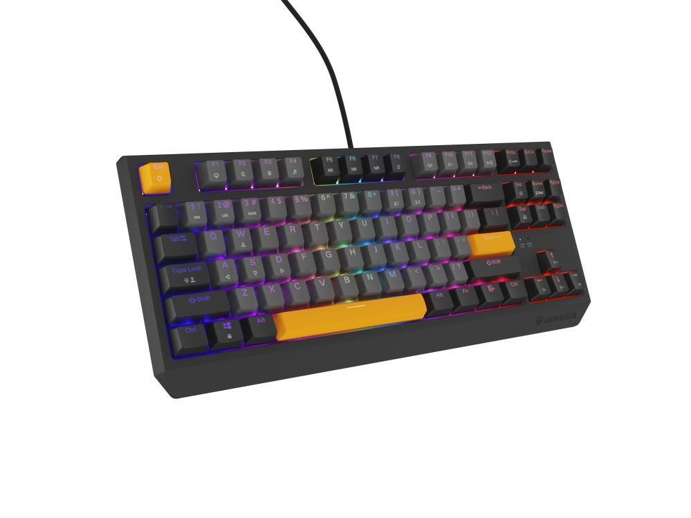 Компьютерная клавиатура Genesis  THOR 230 | Mechanical Gaming Keyboard | Wired | US | Anchor Gray Negative | USB Type-A | Outemu Red
