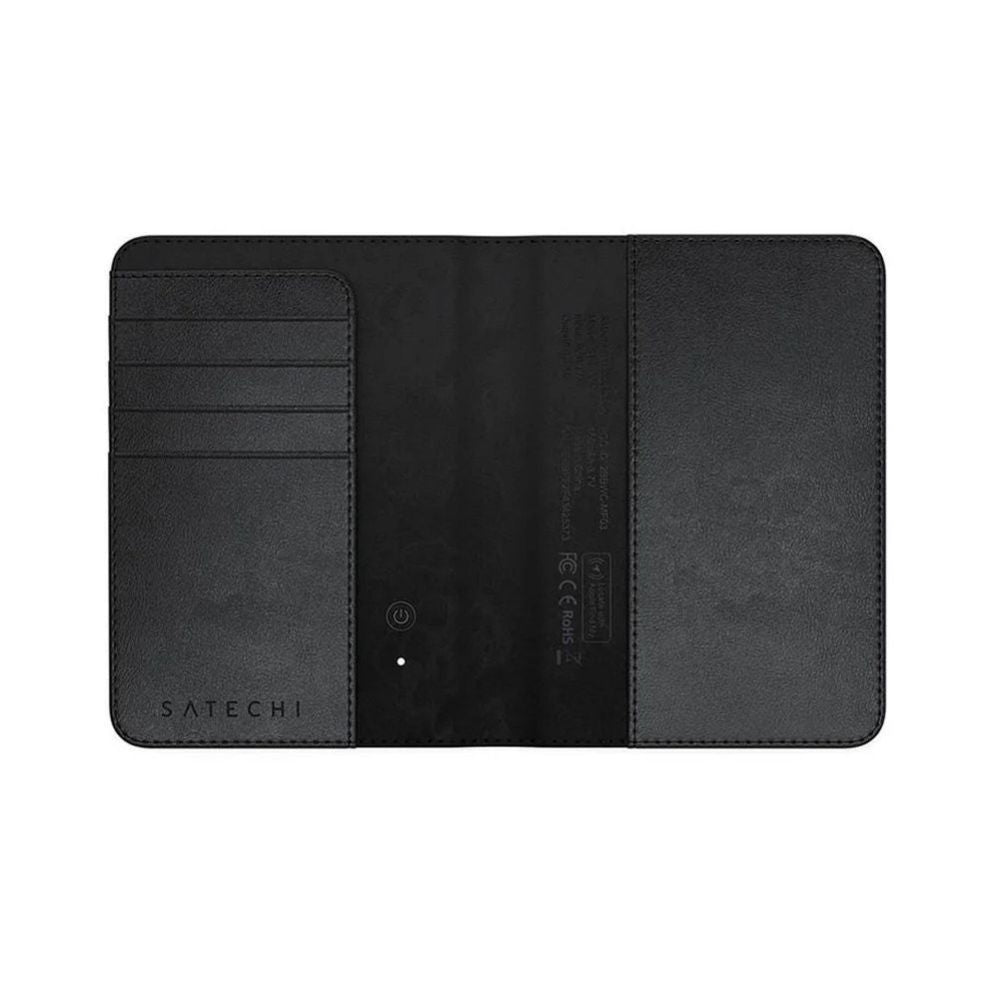 Другой аксессуар для компьютера Satechi  Locator compatible with Apple Find My Satechi FindAll Passport Cover shape Vegan Leather ST-VPCK black