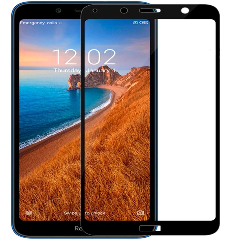 Protective glass Evelatus Xiaomi Redmi 7A 2.5D Full Cover Japan Glue Glass Anti-Static