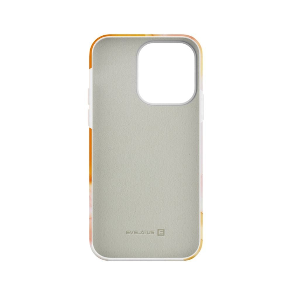 Tagakaaned Evelatus Apple iPhone 15 Pro Premium Silicone case Customized Print Orange