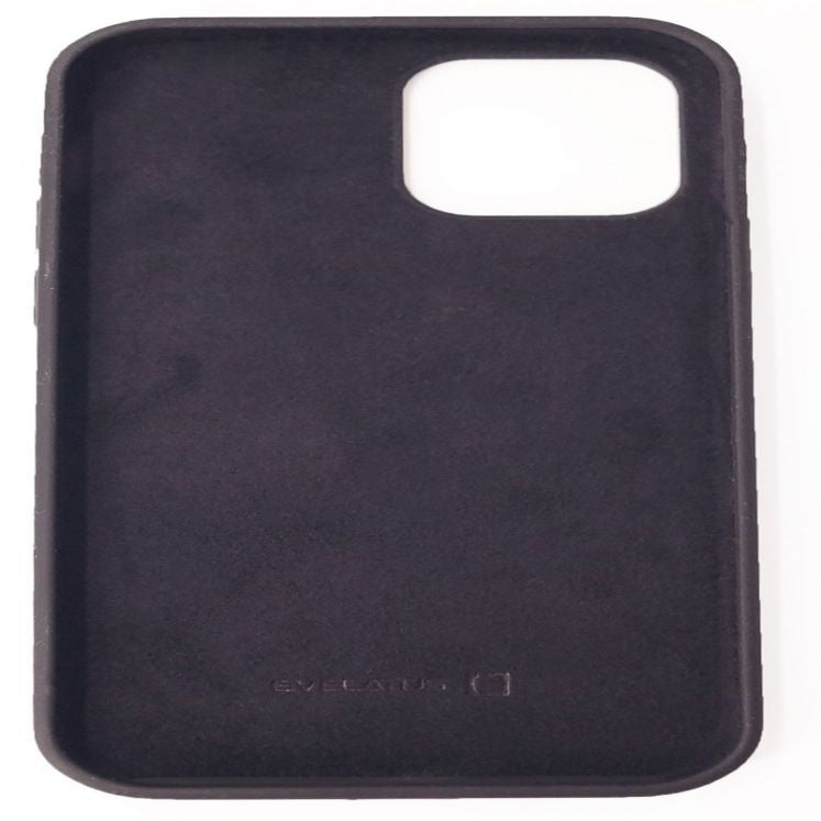 Back panel cover Evelatus Apple iPhone 12/12 Pro Nano Silicone Case Soft Touch TPU Black