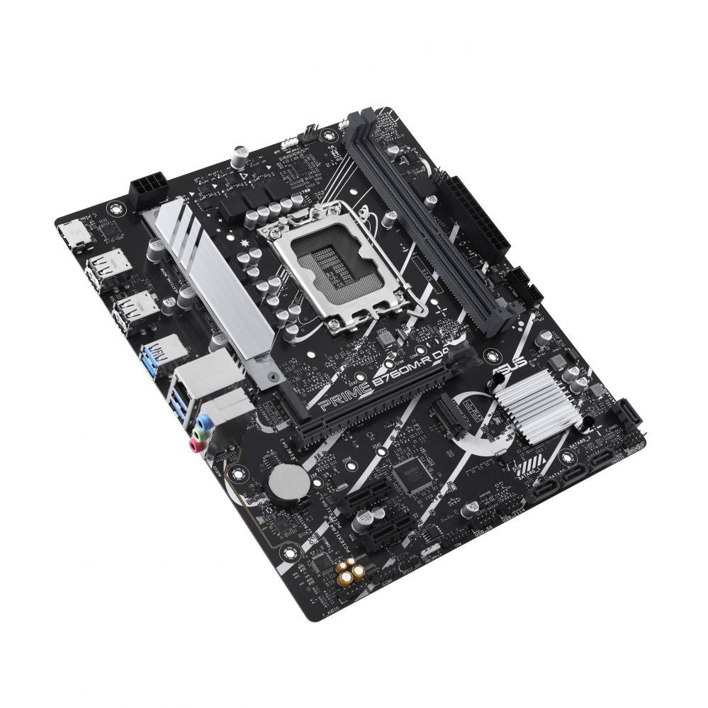 Intel protsessori emaplaat Asus  PRIME B760M-R D4 | Processor family Intel | Processor socket LGA1700 | Number of SATA connectors 4