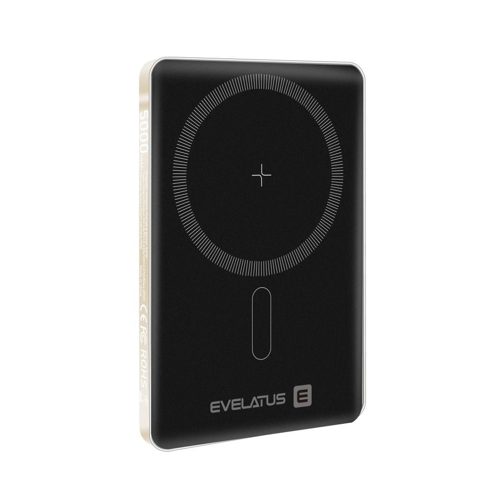 Väline aku Evelatus  Evelatus PD20W 5000mAh Power Bank MagLink Elite With Wireless charging EVEP02PBMEG Gold