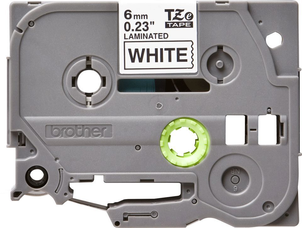 Tarvikud ja tarvikud Brother  TZe-211 Laminated Tape Black on White, TZe, 8 m, 6 mm