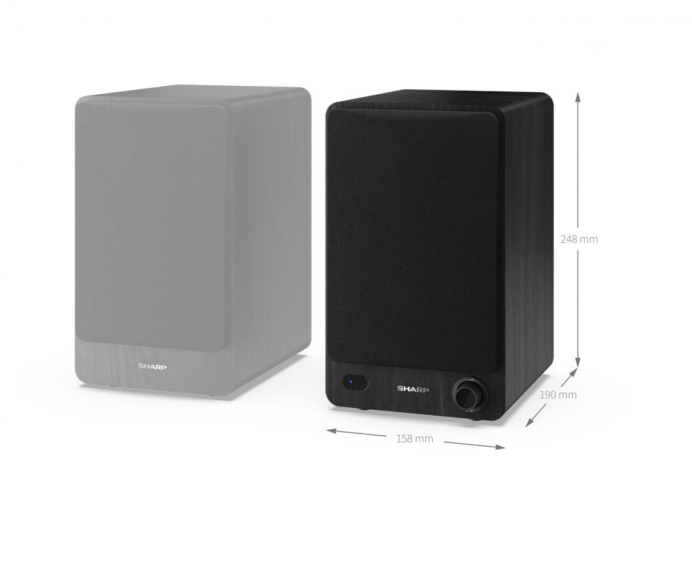Arvutikõlarid Sharp  CP-SS30 Bookshelf Speakers, Black