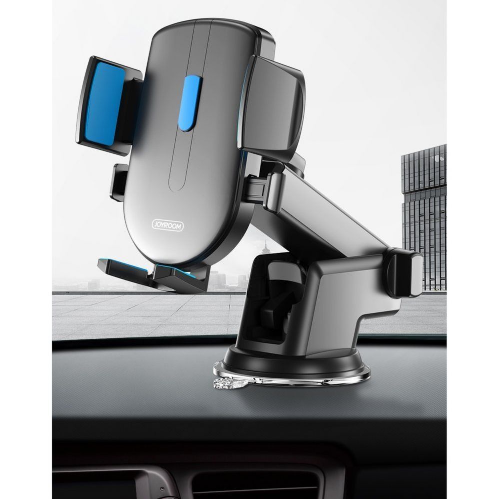 Automaatne hoidja Joyroom Universal Joyroom car phone holder with telescopic extendable arm for dashboard and window black (JR-OK3)