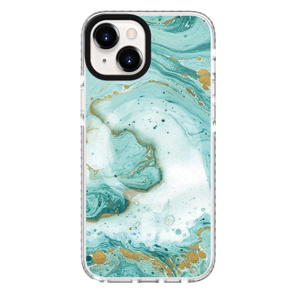 Чехол на заднюю панель Evelatus Apple iPhone 15 PC+TPU With MagSafe Customized Print Blue Marble