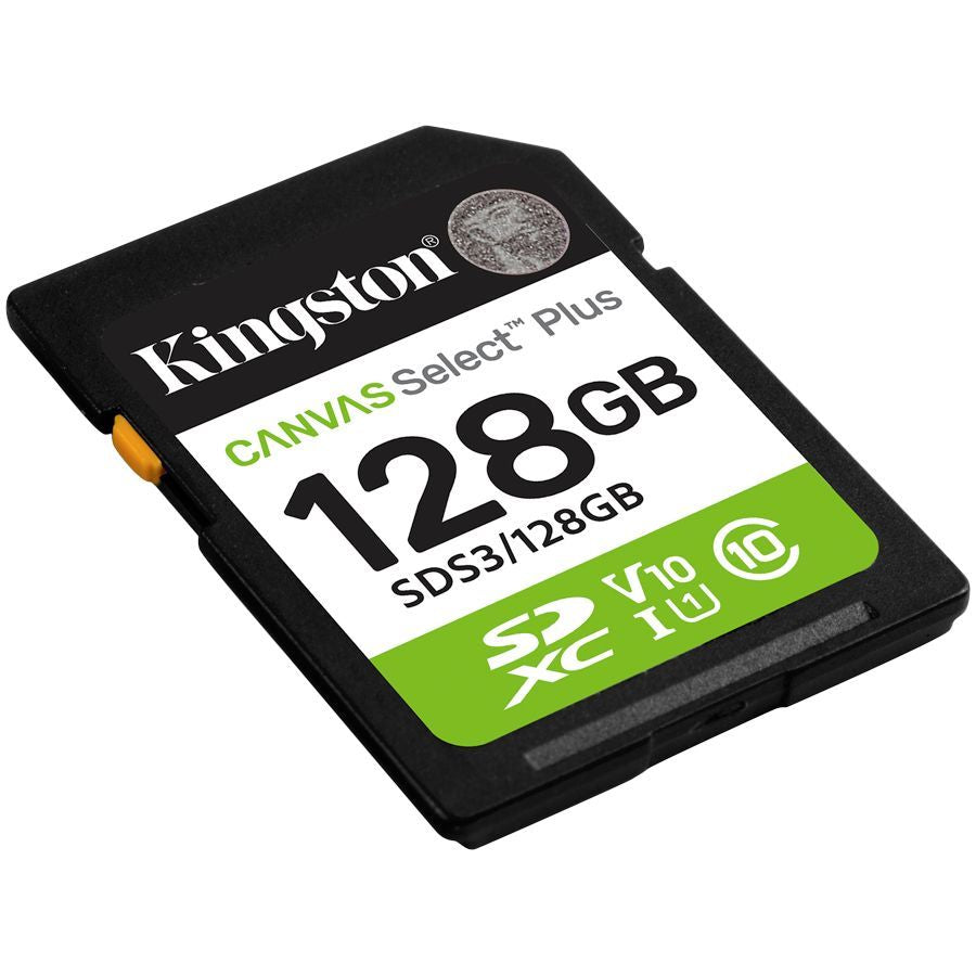 Cable Kingston Kingston 128GB SDXC Canvas Select Plus Gen3 150MB/s C10 UHS-I U1 V10