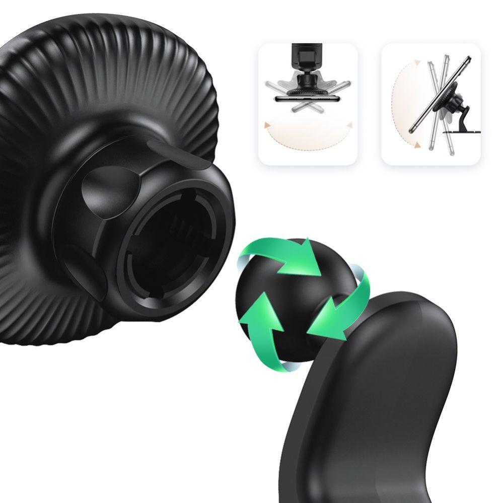 Automaatne hoidja Ugreen  Ugreen Magnetic Car Phone Holder Self-Adhesive for Dashboard Black (LP292)