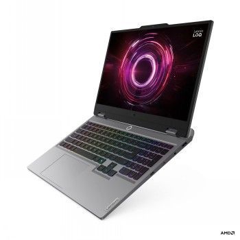 Портативный компьютер Lenovo  LENOVO LOQ RYZEN 7 250/15.6" FHD (1920X1080) IPS 300NITS ANTI-GLARE, 100% SRGB, 144HZ, G-SYNC®/16GB/512GB SSD/RTX5050_8GB/W11H/ENG (LUNA GREY)