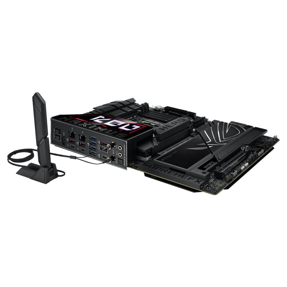 Материнская плата для процессоров Intel Asus  ROG MAXIMUS Z890 HERO | Processor family Intel | Processor socket LGA1851 | DDR5 | Supported hard disk drive interfaces M.2, SATA | Number of SATA connectors 4