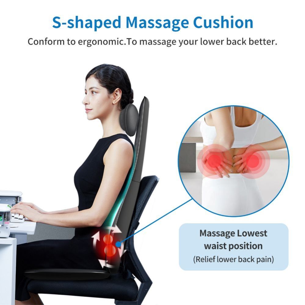 Умное устройство renpho  RENPHO Neck & Back Massage Cushion S Black