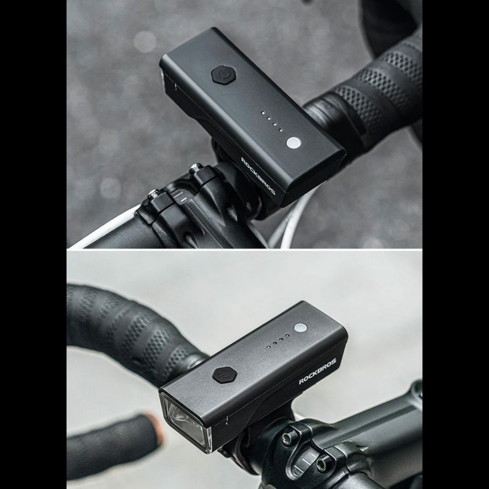 Bicycle accessory Rockbros  Rockbros 24510003001 Front Bike Light 260 lm + USB-C - USB-A Cable - Black