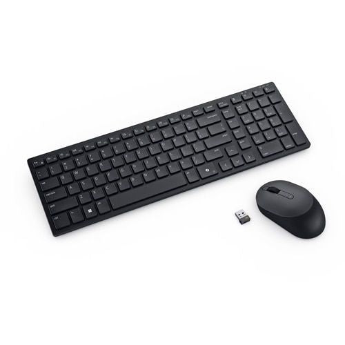 Компьютерная клавиатура Dell  | Silent Keyboard and Mouse | KM555 | Keyboard and Mouse Set | Wireless | Ukrainian (QWERTY) | Black | 2.4 GHz, Bluetooth 5.1 | Wireless connection