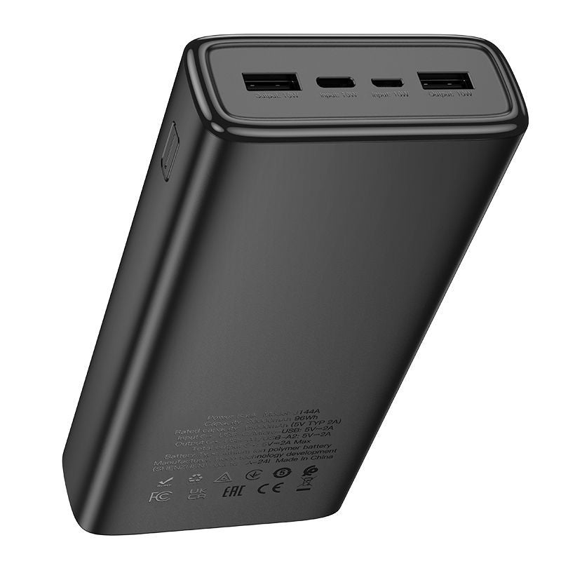 Внешний аккумулятор Hoco  J144A Hymn power bank(30000mAh) SB-A1/USB-A2: 5V/2A USB-C/Micro: 5V/2A Black