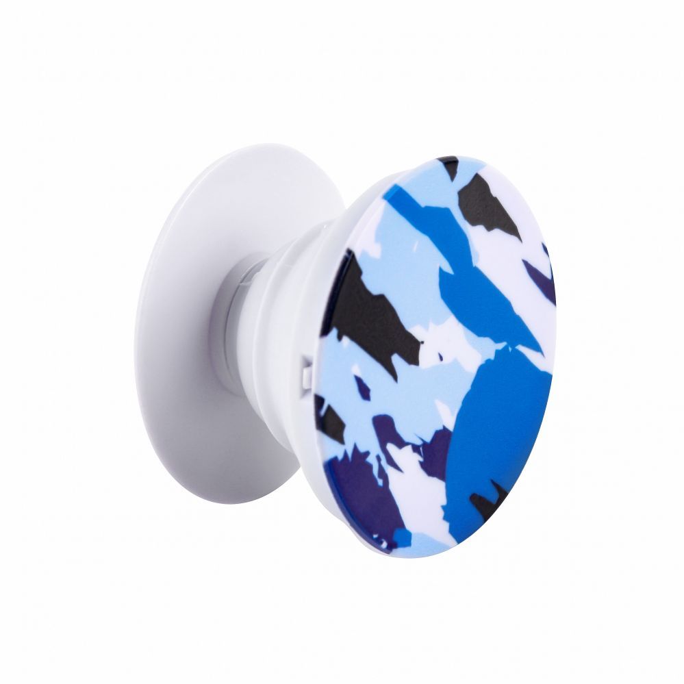 Universaalne telefonihoidja (Popsocket) iLike  Universal Pop Holder Camo Blue