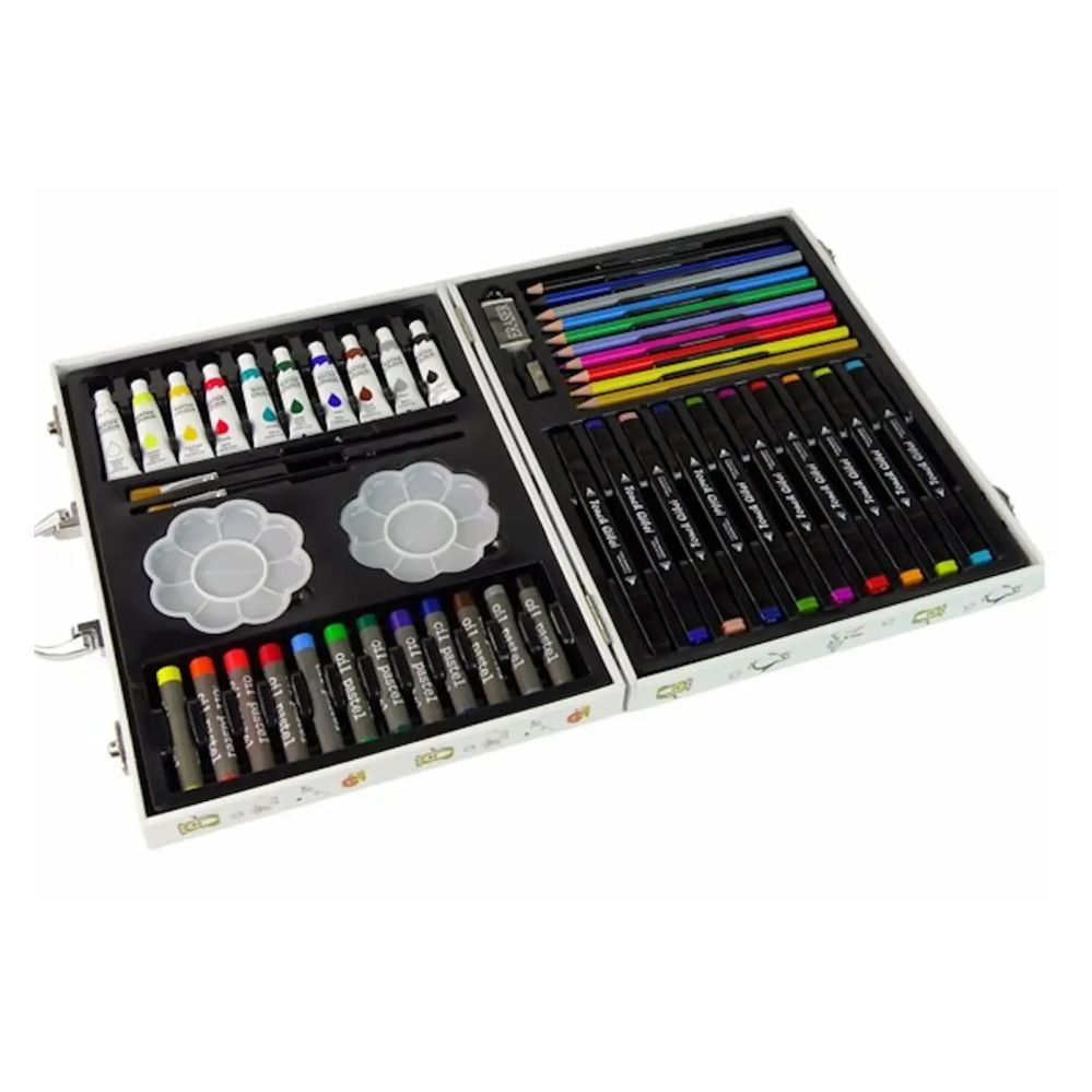 игрушки iLike  Stationery Art Set for Kids 68pcs Markers Crayons Pencils and Accessories Multicolor
