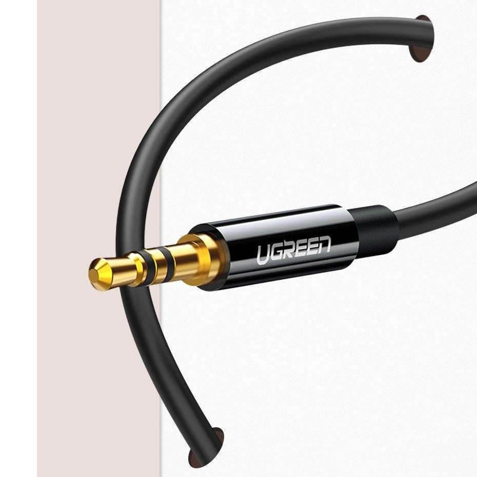 Kaabel Ugreen  cable 3.5 mm headphone splitter mini jack AUX 25cm black (20816) Black