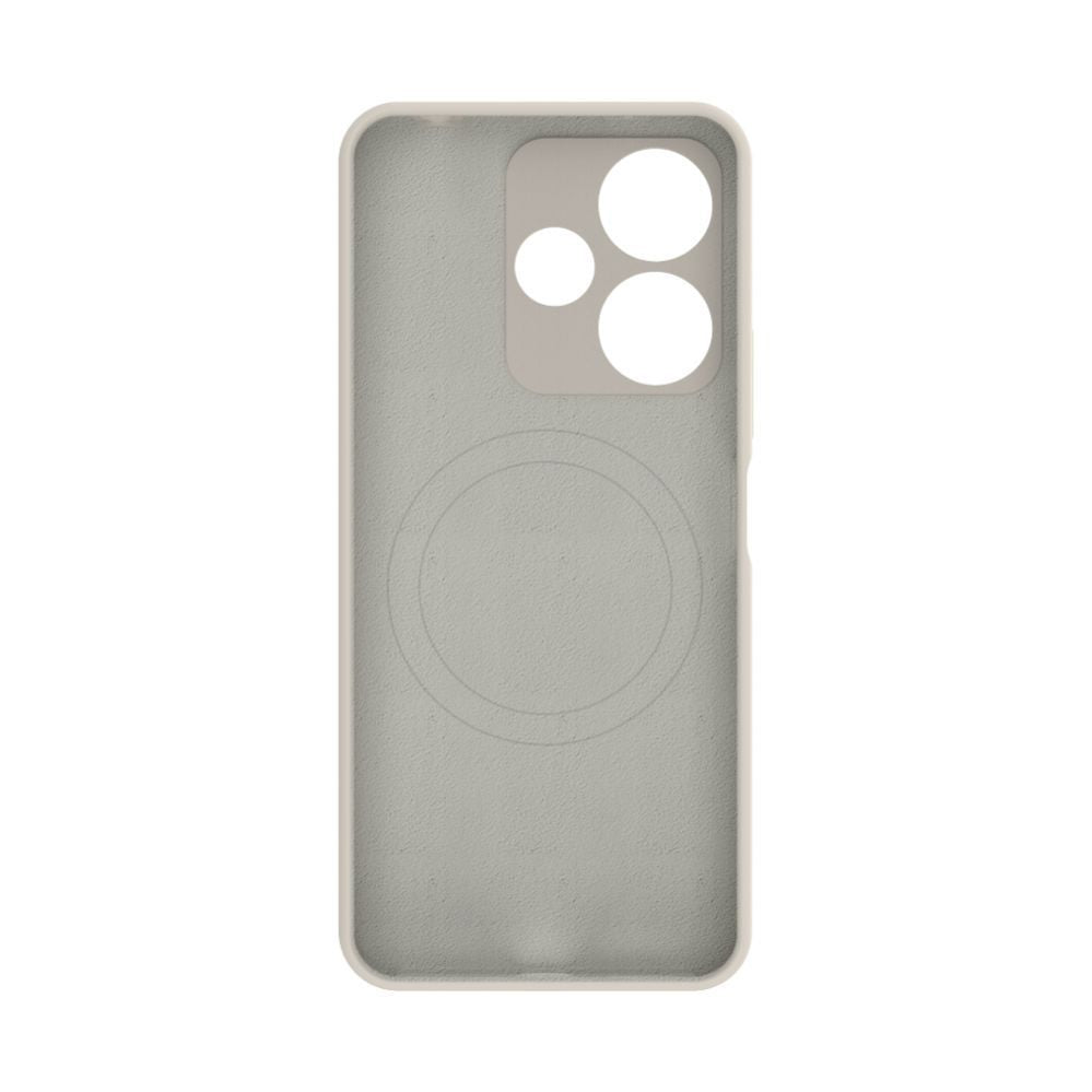 Back panel cover Evelatus Xiaomi Redmi 13 4G Premium Magnetic Soft Touch Silicone Case Pebble