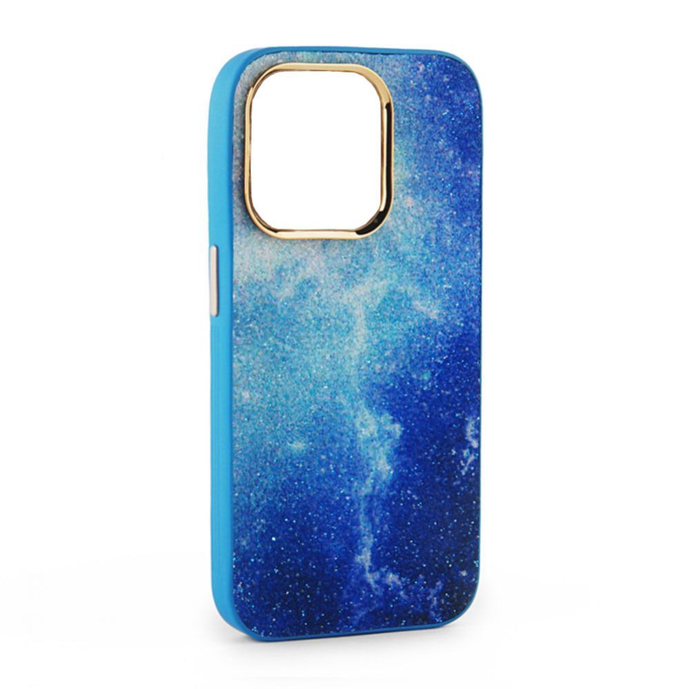 Back panel cover iLike Apple iPhone 15 Print Desire Customized Diamonds Case Blue