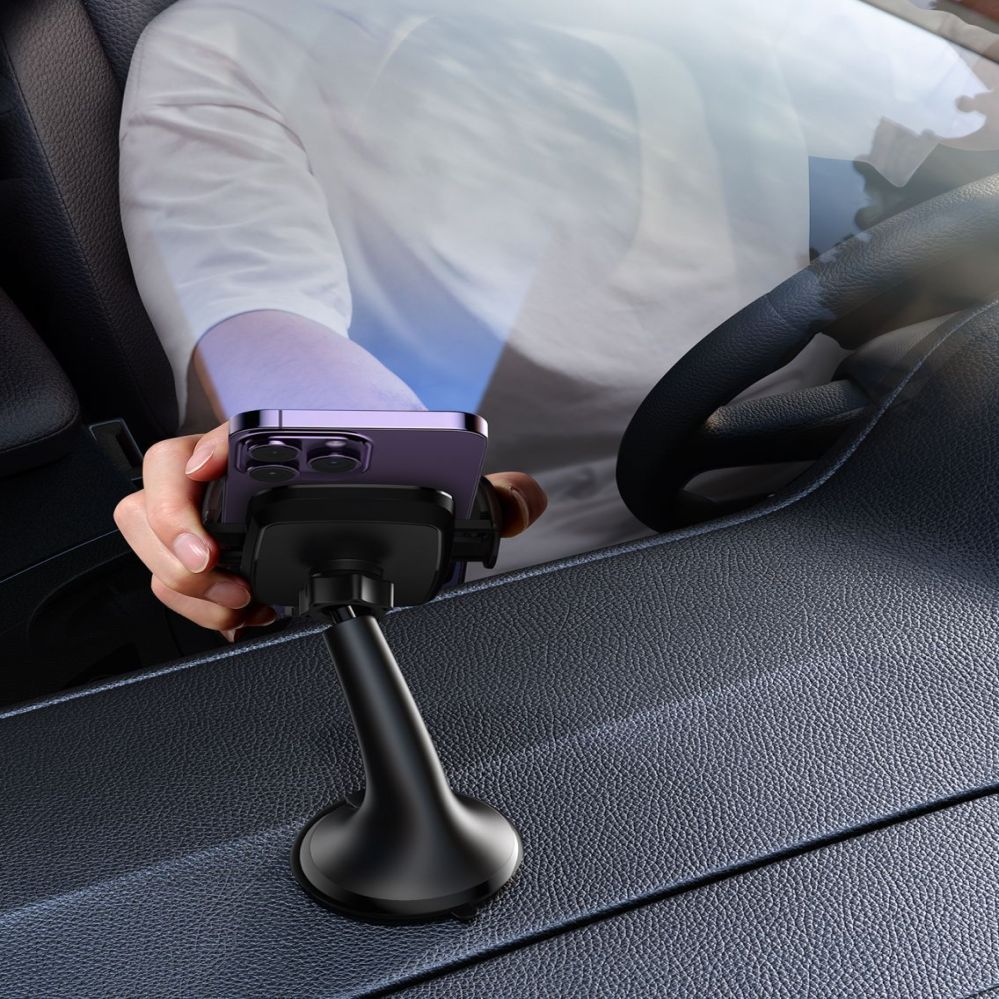 Automaatne hoidja Joyroom  Joyroom JR-ZS259 mechanical car holder universal for phone on cockpit / window - black