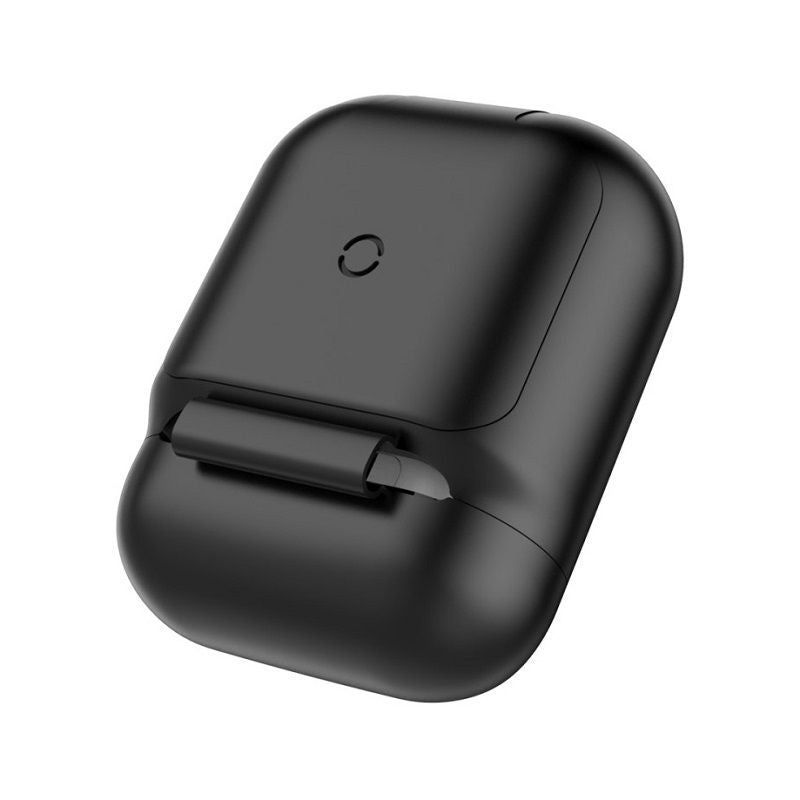 Чехол на заднюю панель Baseus Apple 2in1 Silicone Protective and Wireless Charger Case for AirPods Black