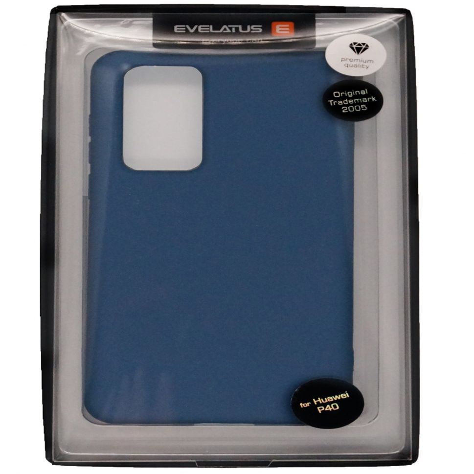 Back panel cover Evelatus Huawei P40 Soft Touch Silicone Blue