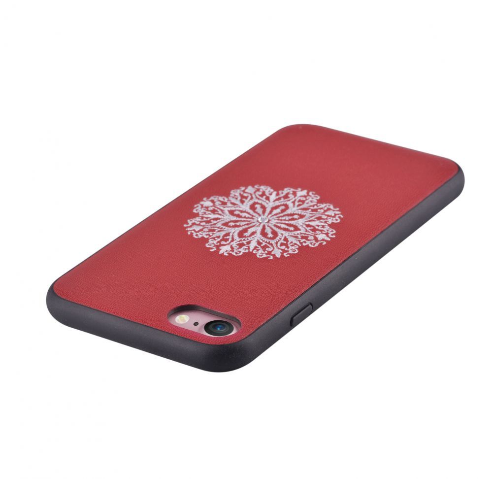 Back panel cover Devia Apple iPhone 7/8 Flower Embroidery Case Red