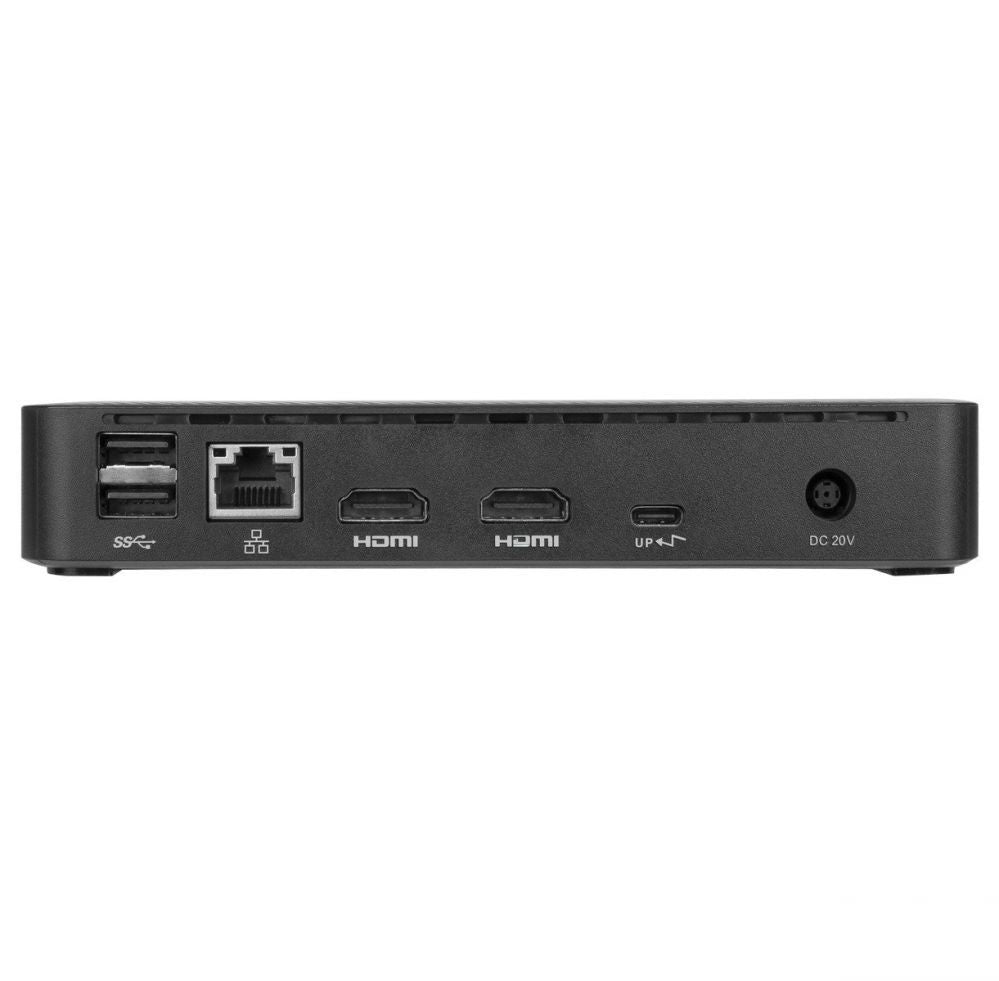 Juhtmevabad kõrvaklapid Targus Universal DisplayLink USB-C kahe 4K HDMI pesaga dokkimisjaam koos 65 W toiteallikaga