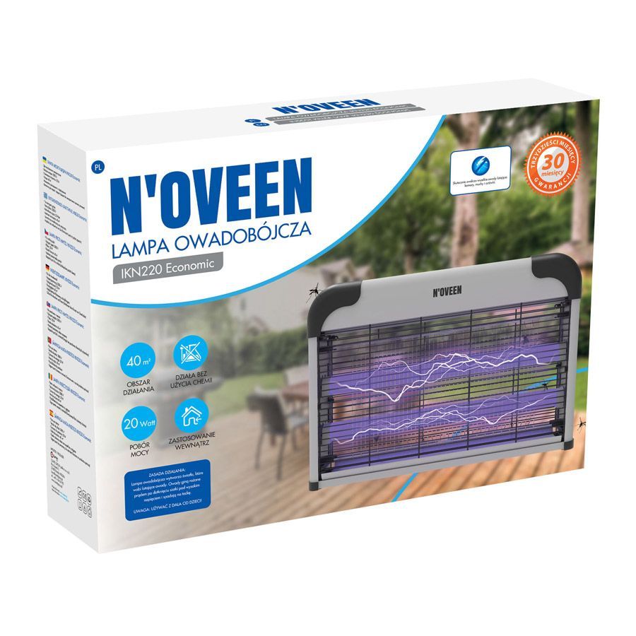Teine toode Noveen  Insect Killer Lamp 2500V Silent Operation Up to 40m² Indoor Use Hanging or Standing