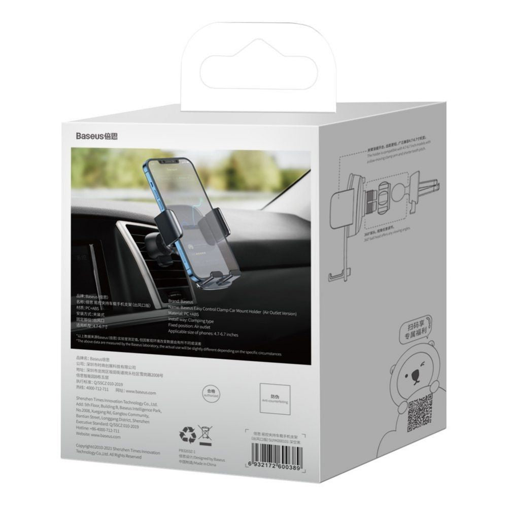 Automaatne hoidja Baseus  Baseus car holder for air vent black (SUYK000101)