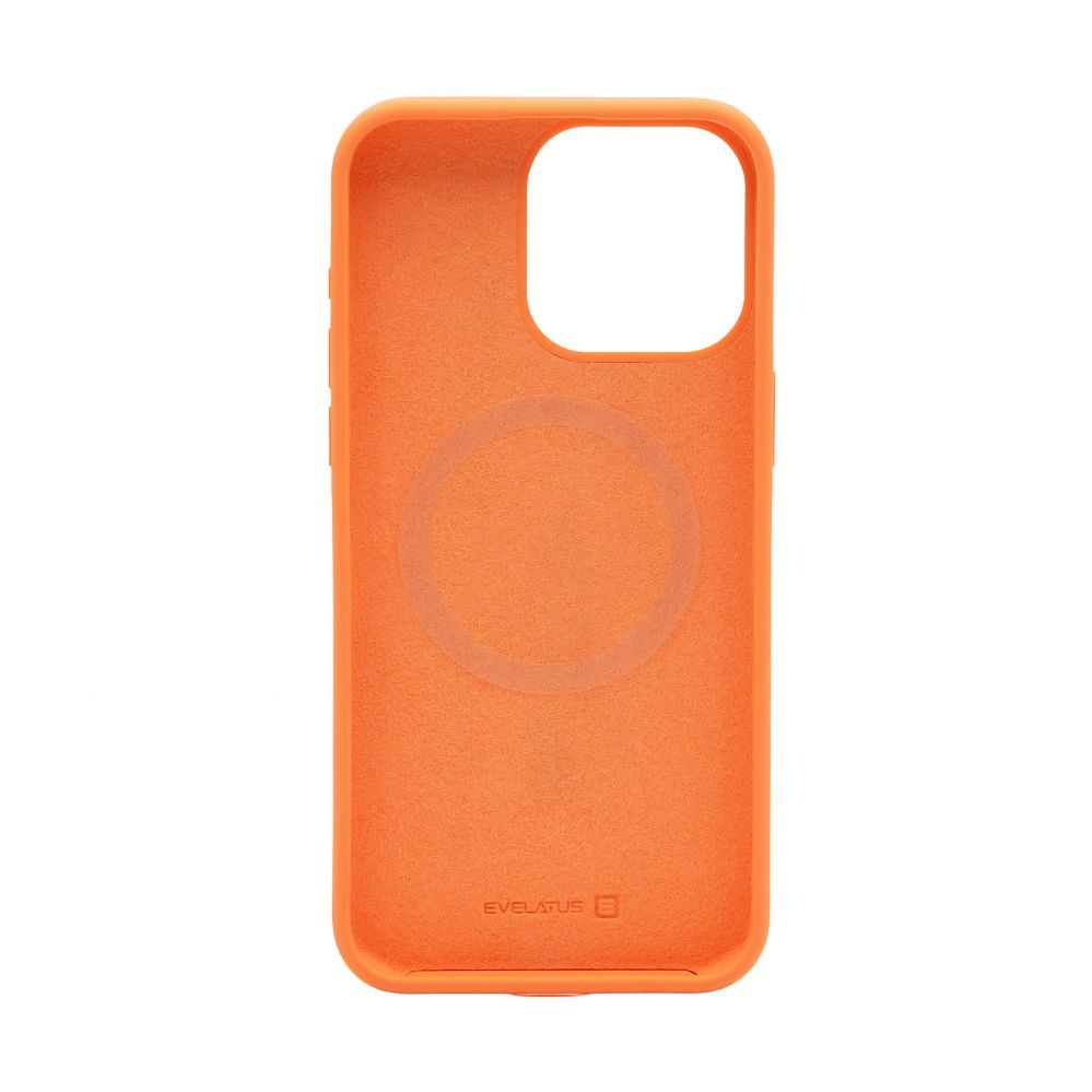Чехол на заднюю панель Evelatus Apple iPhone 15 Pro Max Premium Magsafe Soft Touch Silicone Case New Function Orange