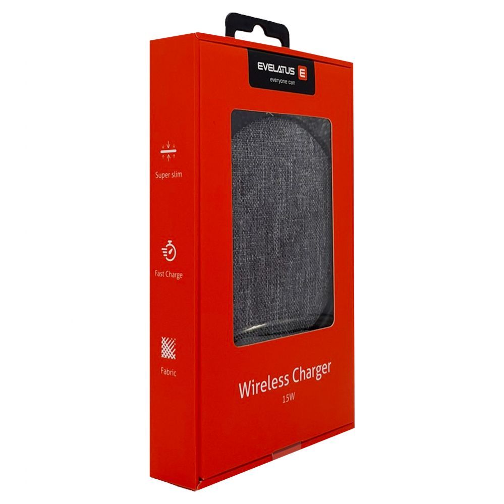Wireless charger Evelatus - Evelatus Wireless Desk charger EWC04 Fabric