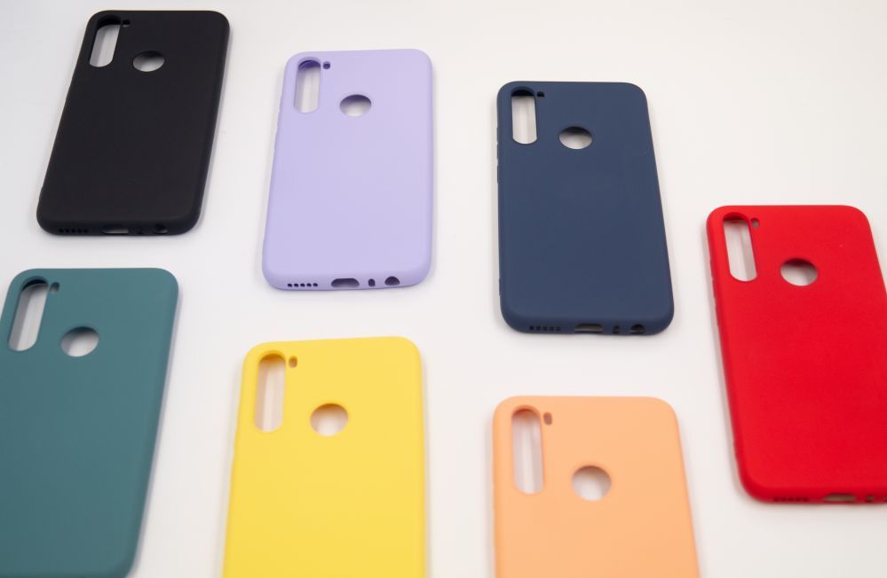 Tagakaaned Evelatus Xiaomi Xiaomi Redmi Note 8 / Redmi Note 8 2021 Soft Touch Silicone Case with Strap Red