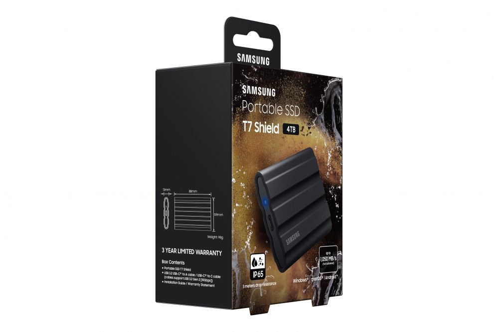 Mälupulk Samsung  MU-PE4T0S/EU  Portable SSD T7 USB 3.2 4TB Black