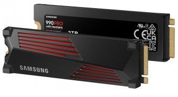 Hard drive HDD Samsung  SAMSUNG 990 PRO, 2TB, PCIE 4.0 NVME, M.2, HEATSINK SSD
