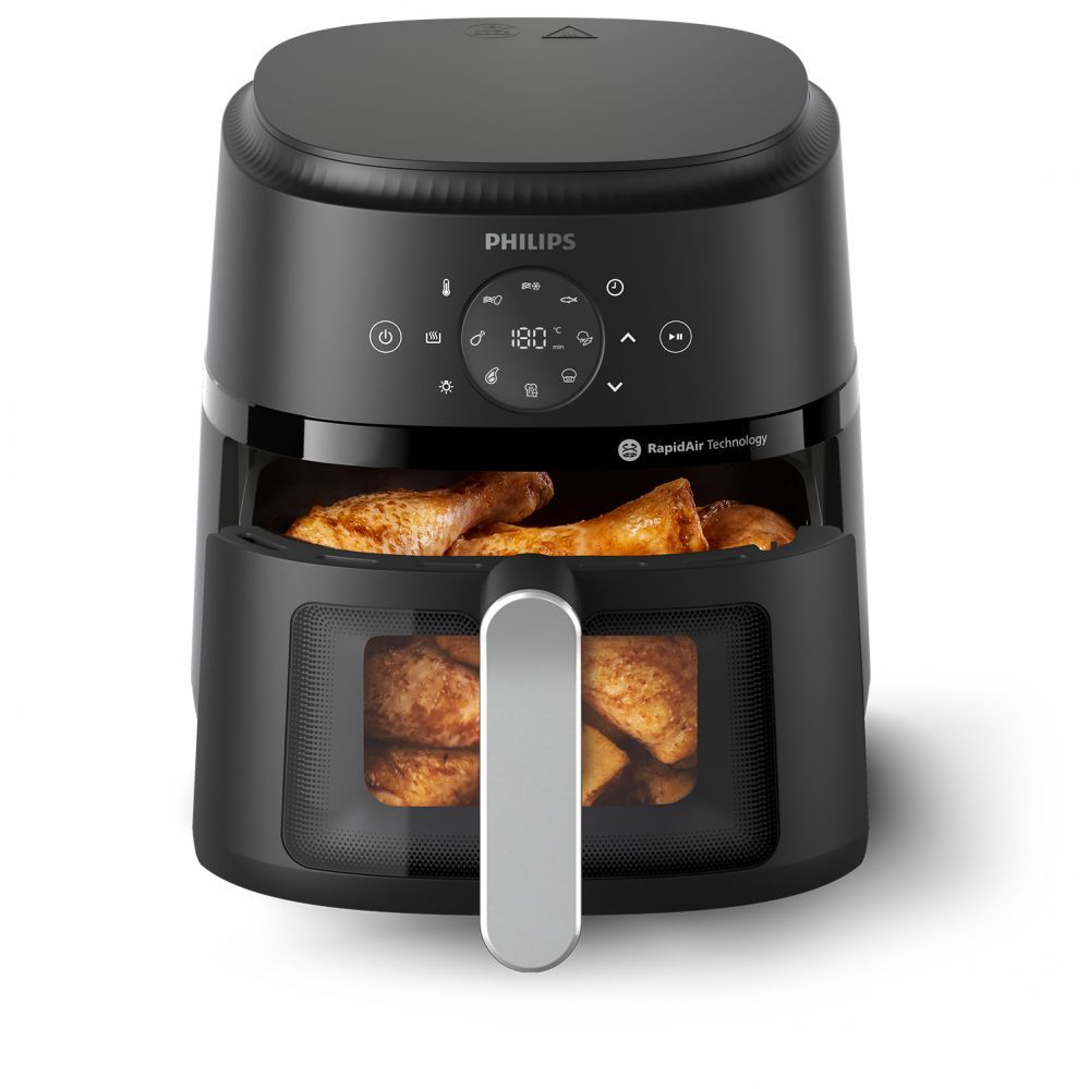 Table grill Philips  NA221/00 Airfryer, Capacity 4.2 L, Black/Silver