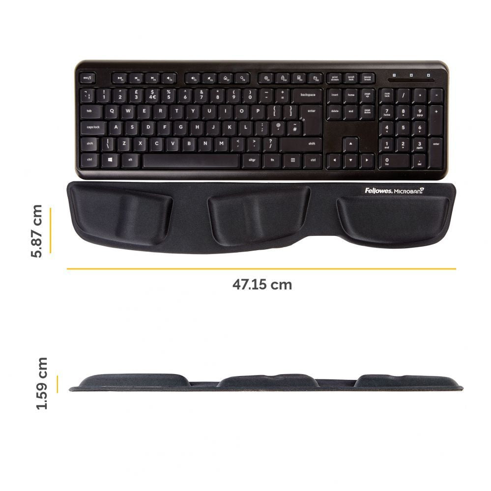 Arvutihiir Fellowes  FABRIC - mousepad Health-V kayboard, black |