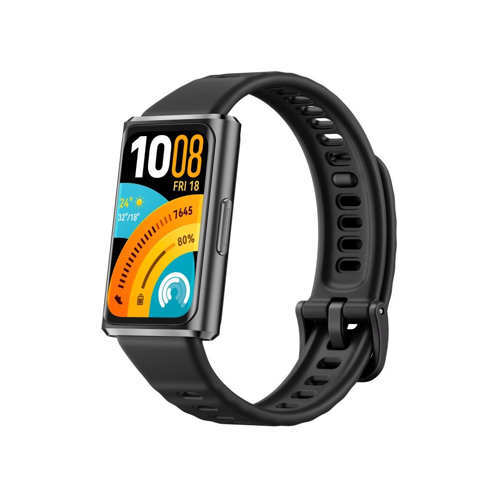 Fitness käevõru Huawei  Band 11 Pro Matte Black Aluminum Alloy Case with Black Fluoroelastomer Strap (Candy-B49F)